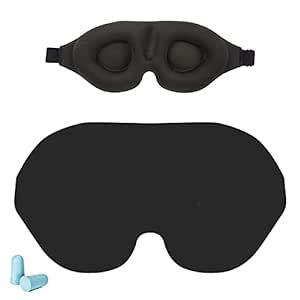 Soft and Comfortable Night Sleep Eye Mask for Men Women,Design Light Blocking Sleep Mask with Adjustable Strap