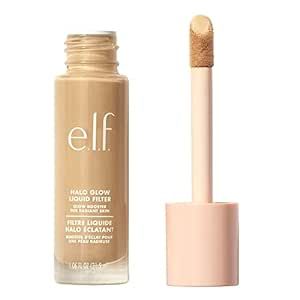 e.l.f. Halo Glow Liquid Filter, Complexion Booster For A Glowing, Soft-Focus Look, Infused With Hyaluronic Acid, Vegan & Cruelty-Free, 5 Medium/Tan