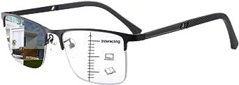 Devirld Progressive Photochromic Multifocus Reading Glasses Sun Readers Blue Light Blocking Transition Glasses for Men Women