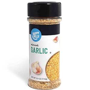 Amazon Brand - Happy Belly Garlic Minced, 3.9 Oz
