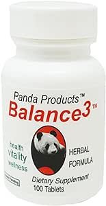 Balance 3 - Panda Products, 100 Tablets, Herbal Formula