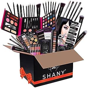 SHANY Bundle Makeup Set - All in One Makeup Bundle Adult Teen Makeup - Includes Pro Makeup Brush Set, Makeup Eyeshadow Palette, Makeup Blender, Lip-gloss