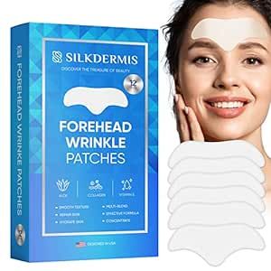 SILKDERMIS Forehead Wrinkle Patches 12 Packs Forehead Patches for Wrinkles, Anti Wrinkle Patches with Aloe, Collagen Vitamin E, Face Wrinkle Patches for Forehead Wrinkles Treatment