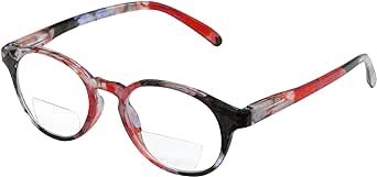 Abyss22 Reading Glasses, Spring Hinge, Bifocal readers for Women and Men