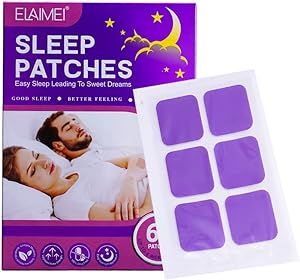 Sleep Patches With Melatonin , Valerian, Naturally Occurring Ingredients, 60 Pcs, Save Insomnia, Fall Asleep Quickly, Sleep Well All Night, Helps Promote Higher Quality Restorative Deep Sleeping