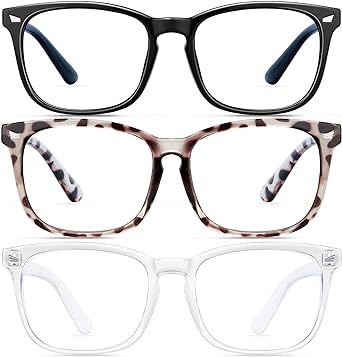 ZZD Blue Light Blocking Glasses for women/men 3Pack Computer Reading/Gaming/TV/Phones Glasses