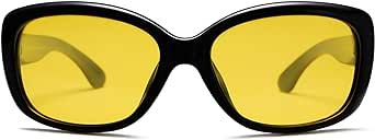SOJOS Vintage Square Sunglasses for Women Polarized UV Protection Havana Frame