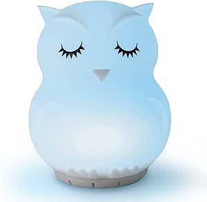 Mindfulness 'Breathing Owl' | 4-7-8 Guided Visual Meditation Breathing Light | 3 in 1 Device with Night Light & Noise Machine for ADHD Anxiety Stress Relief Sleep - Gift for Kids Adult Women Men