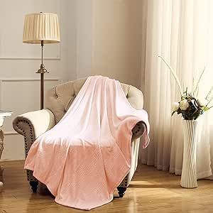 COCOPLAY W Throw Blanket for Couch (999-Pink, Throw(30''?40''))