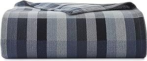 Eddie Bauer - King Blanket, Cozy Cotton Bedding, Home Decor for All Seasons (Windsor Blue, King)