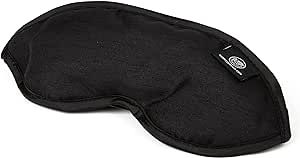 Wild Essentials Infusion Sleep Mask Infused with French Lavender, Includes resealable Pouch to Keep Fresh, Nose Bridge to Block Light Below Eyes, Aromatherapy, Calming, Relaxing, Black